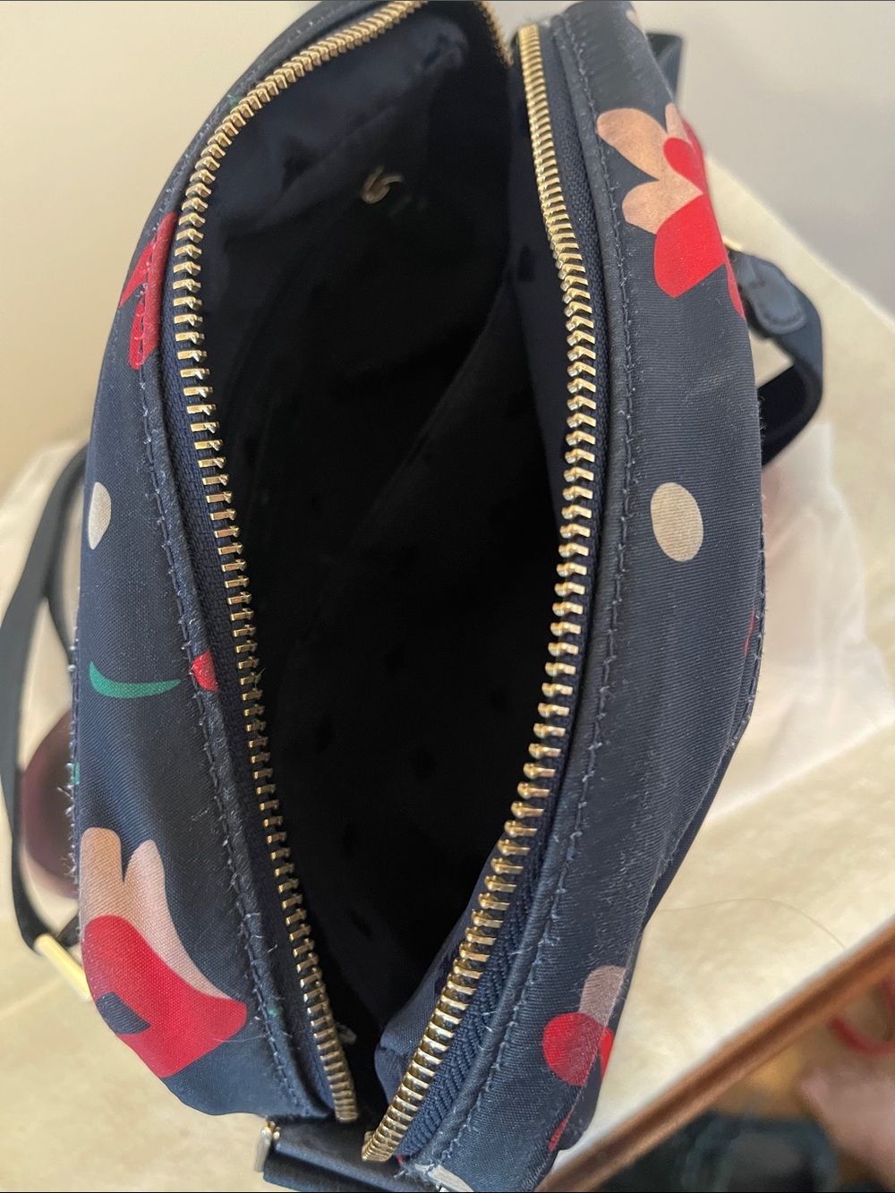 Kate Spade Navy Floral Crossbody Bag - Picture 2 of 4